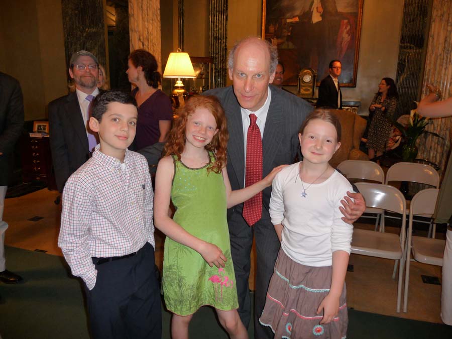 With Avi, Clara and Madeleine